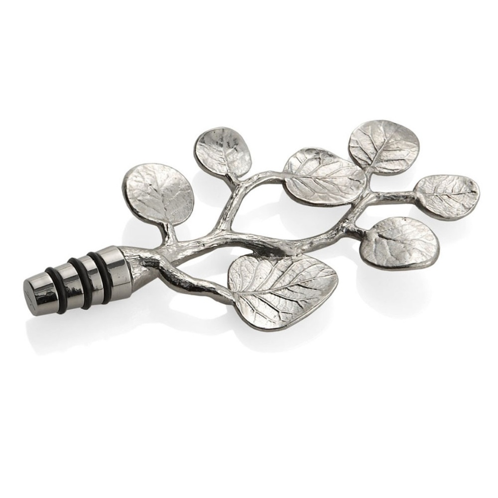 NWT Michael Aram Botanical Leaf Wine Stopper